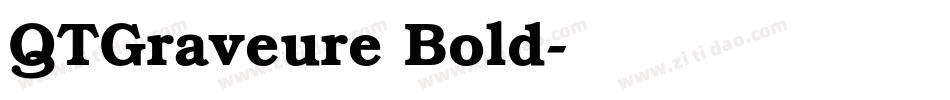 QTGraveure Bold字体转换
